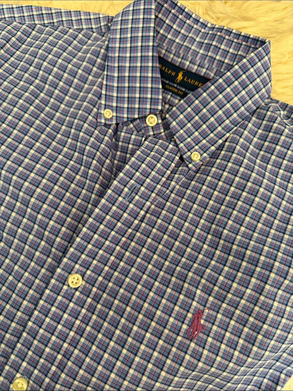Ralph Lauren Multi-Color Plaid Button-Down Shirt